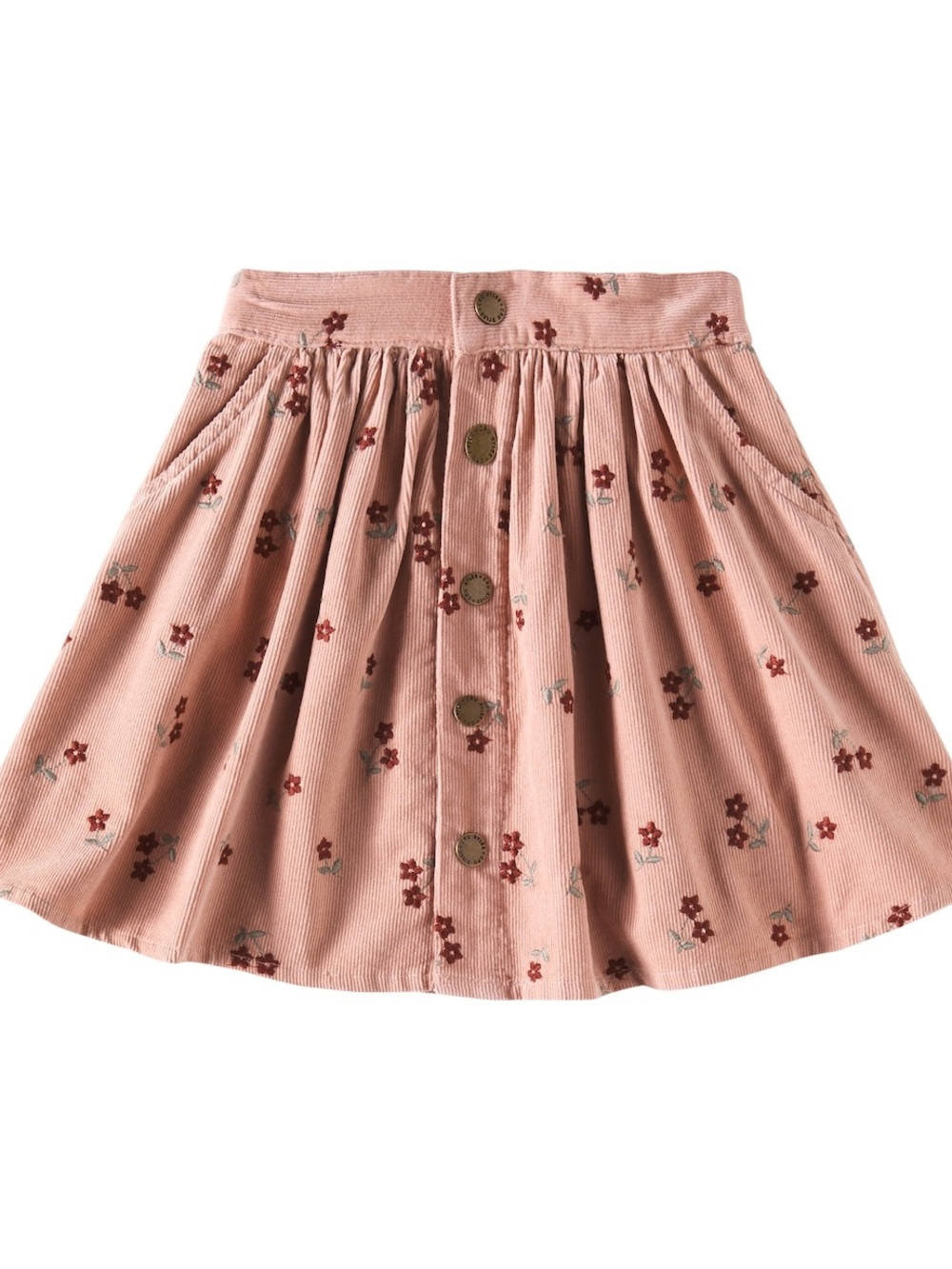 Rylee + Cru Blossom embroidered cotton skirt size 8-9 years